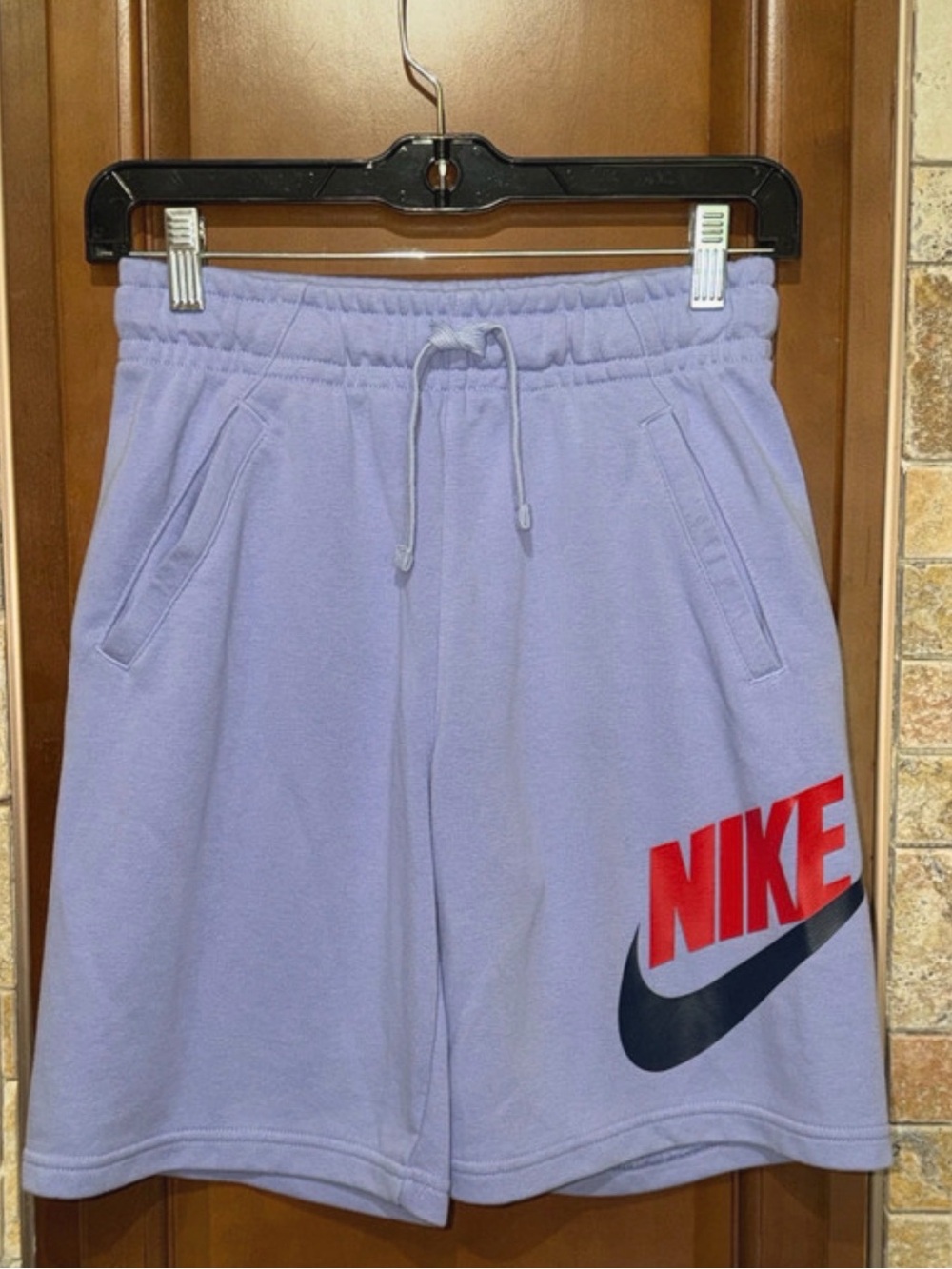 Nike Shorts Kids Size Large (14) , Athletic with pockets, Lavender, NWOT